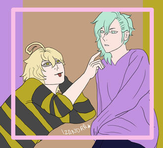 Natsuki Shinomiya and Ai Mikaze